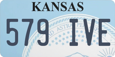 KS license plate 579IVE