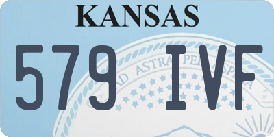 KS license plate 579IVF