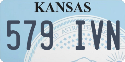 KS license plate 579IVN