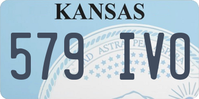 KS license plate 579IVO