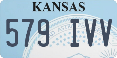 KS license plate 579IVV