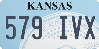 KS license plate 579IVX