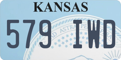 KS license plate 579IWD