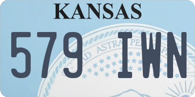 KS license plate 579IWN