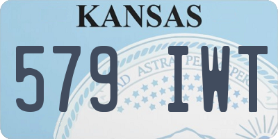KS license plate 579IWT