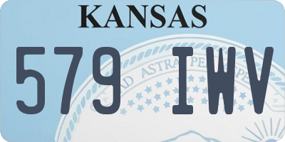KS license plate 579IWV