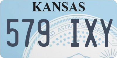 KS license plate 579IXY