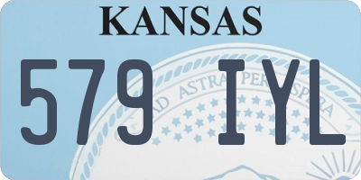 KS license plate 579IYL