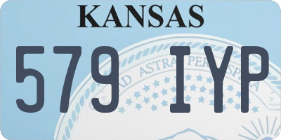 KS license plate 579IYP