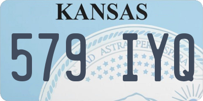 KS license plate 579IYQ