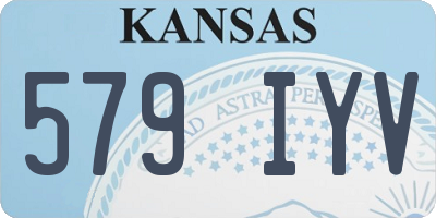 KS license plate 579IYV