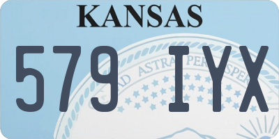 KS license plate 579IYX