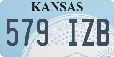 KS license plate 579IZB