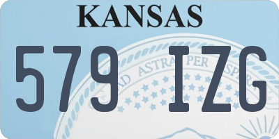 KS license plate 579IZG