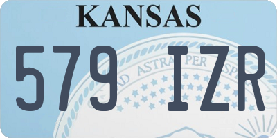 KS license plate 579IZR