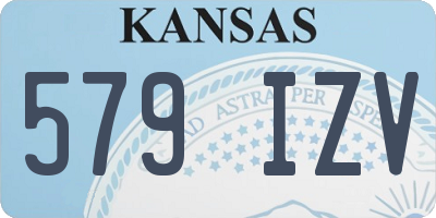 KS license plate 579IZV