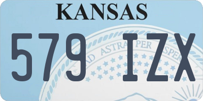 KS license plate 579IZX