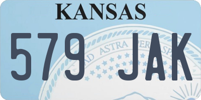 KS license plate 579JAK