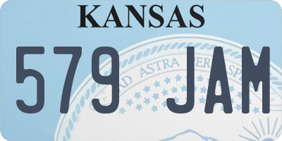 KS license plate 579JAM