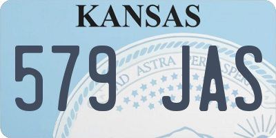 KS license plate 579JAS