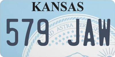 KS license plate 579JAW