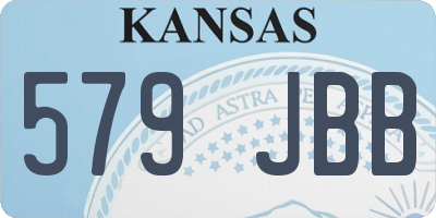 KS license plate 579JBB