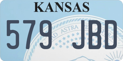 KS license plate 579JBD
