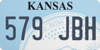 KS license plate 579JBH