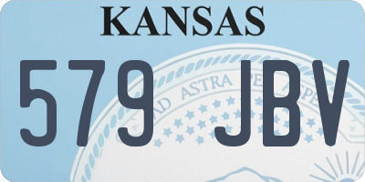 KS license plate 579JBV