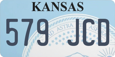 KS license plate 579JCD