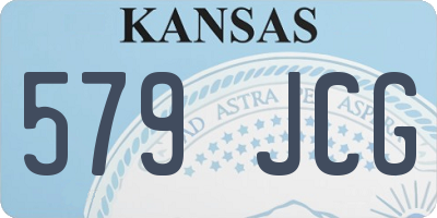 KS license plate 579JCG