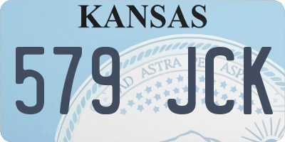 KS license plate 579JCK