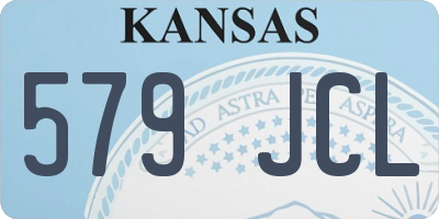 KS license plate 579JCL