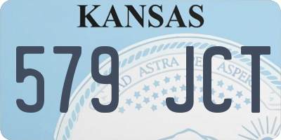 KS license plate 579JCT
