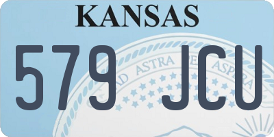 KS license plate 579JCU