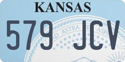 KS license plate 579JCV