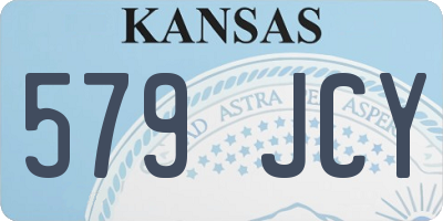 KS license plate 579JCY