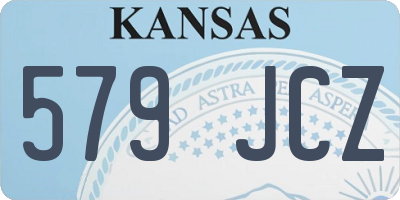 KS license plate 579JCZ