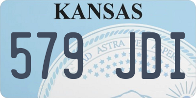 KS license plate 579JDI