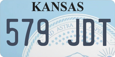 KS license plate 579JDT