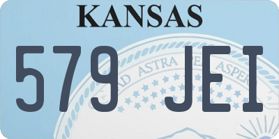 KS license plate 579JEI