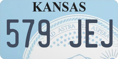 KS license plate 579JEJ