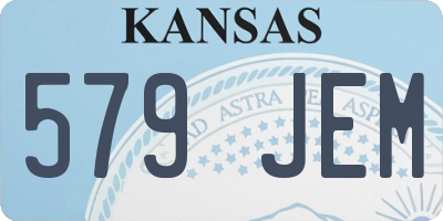 KS license plate 579JEM