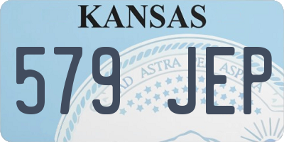 KS license plate 579JEP