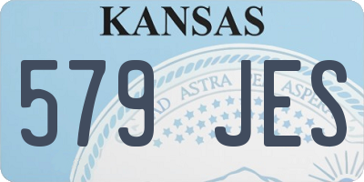 KS license plate 579JES