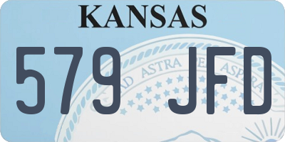 KS license plate 579JFD