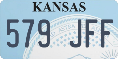 KS license plate 579JFF