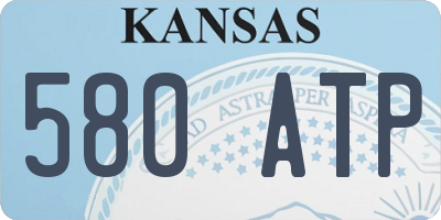 KS license plate 580ATP