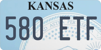KS license plate 580ETF