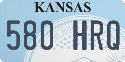KS license plate 580HRQ